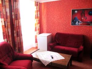 Χώρος καθιστικού στο Hotel U Lišky