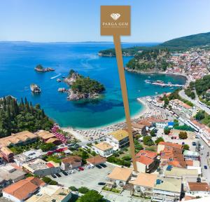 a view of the town of kotor and the bay at Parga Gem P in Parga