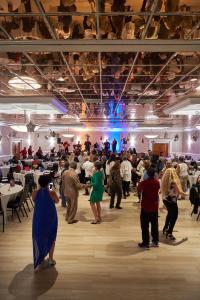 a group of people dancing in a large room at Seaport Resort and Marina in Fairhaven +71 photos