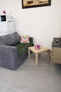 a living room with a couch and a coffee table at 103 - Voiron centre - DeTassigny in Voiron