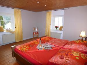 Ein Bett oder Betten in einem Zimmer der Unterkunft Relaxen am Nationalpark Eifel