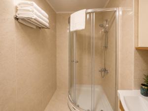 a bathroom with a shower and a sink at ISTANBUL STAY Boutıque Hotel in Istanbul +43 photos