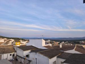 a view of a city with roofs at Casa Juanito Rute in Rute