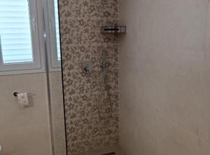 a shower in a bathroom with a glass door at Apartman Ivanka in Imotski +9 photos