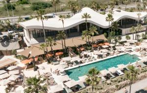 an aerial view of a resort with a swimming pool at Almijan Alegria in Estepona