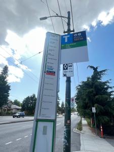a street sign on the side of a street at Claire House in Vancouver +1 photo