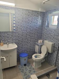 a bathroom with a toilet and a sink at Casa Corina in Turda +45 photos