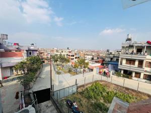 an aerial view of a city with buildings at Mi casa in Kathmandu +9 photos