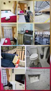 a collage of different pictures of a room at The Loft 21 Ngara, Nairobi in Nairobi