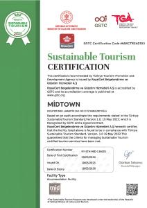 a permit for a sustainable tourism centricitution at Midtown Hotel in Istanbul +92 photos