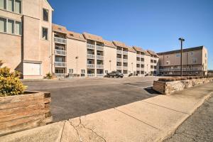 an empty parking lot in an apartment complex at Steps to Brigantine Beach: New Jersey Beach Condo in Brigantine