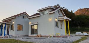 a house under construction with at Full Moon Dalbawi Pension in Jangheung +62 photos