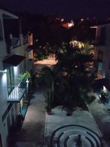 O edifício onde o hotel está situado