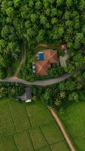 an overhead view of a house in the middle of a forest at Heritage Villa - 05 Bedroom Family Villa in Central Ahangama in Ahangama +25 photos