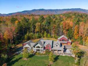 an aerial view of a home in the mountains at The Vines in Warren