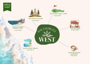 a map of the west coast of australia at Haltwhistle West With Ocean Views in Sea Ranch