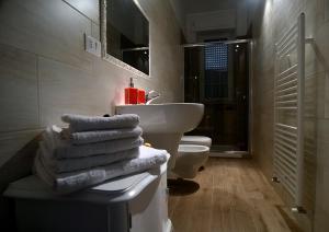 A bathroom at Il Rifugio dei Briganti