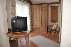 En TV eller et underholdningssystem på Jagdhotel Sudetenhof