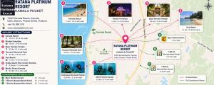 a map of the philippines with attractions at Ratana Platinum Resort Kamala in Kamala Beach