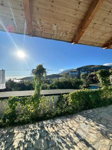a view from the roof of a house at Blue Marli Rooms in Himare +59 photos