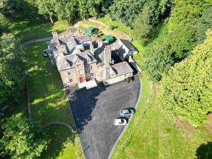 an aerial view of a large estate with a house at Dunningwell Hall in Duddon