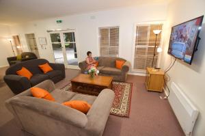Χώρος καθιστικού στο Mountain View Holiday Retreat