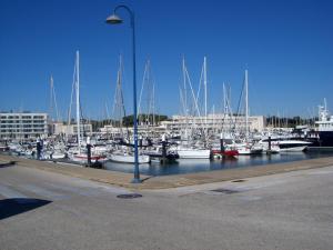 Un montón de barcos atracados en un puerto deportivo en Apartamento Caballo Sherry, en El Puerto de Santa María