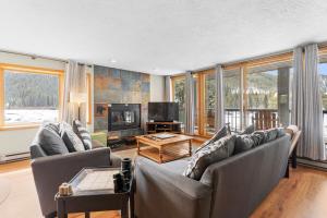 a living room with two couches and a television at Lenawee #1727 in Keystone