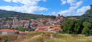 a view of a city from a hill at T1 Luxgarden in Lamego