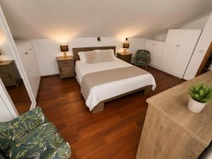a large bedroom with a bed and a couch at Villa Magnetic in Baošići +45 photos