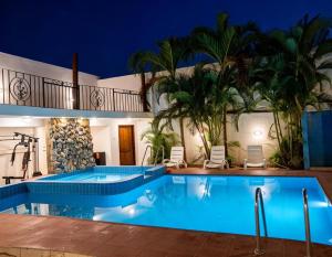 a swimming pool in a house with a swimming pool at M Residence in Accra