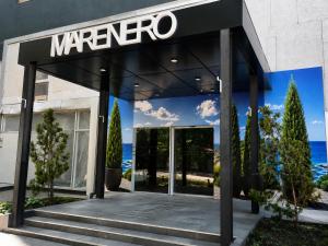 a marino building with a sign on it at Mare nero in Odesa