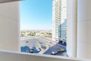 a view of a parking lot from a building at Atlantis 502 in Ocean City