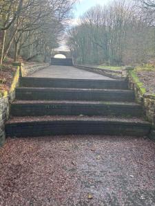 a set of stairs leading up to a tunnel at Private Hydro Spa Pool, Dbl Bedrm & Bathrm - Other areas part private shared lived-in home in Bickershaw