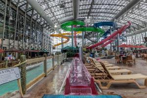 a water park with a water slide in a building at Jay Peak Village Home 367A&B in Jay