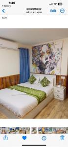 a picture of a bedroom with a bed at Hotel Mirana Pvt Ltd in Kathmandu +67 photos