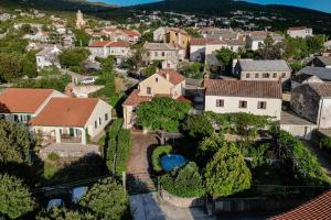 an aerial view of a town with houses at House Polic in Hreljin