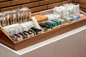 a drawer filled with lots of laboratory supplies at Cityroute Hotel in Osaka