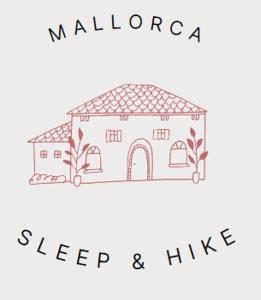 a drawing of a house with the words melbourne sleep and hike at Cosy private room in Valldemossa in Valldemossa +2 photos