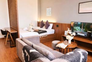 Et tv og/eller underholdning på TTR Studio Apart' Hotel Dalat
