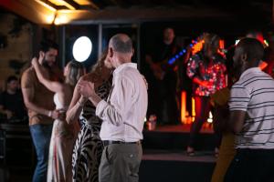 a group of people dancing on a dance floor at Aguativa Golf Resort in Cornélio Procópio +86 photos
