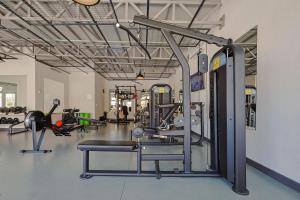 a gym with several treadmills and machines at Victoria Princess Hotel in Side