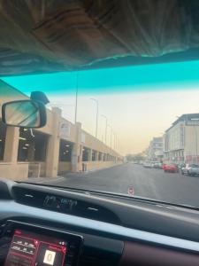 a view of a road from a car dashboard at Lora luxury in Al Mudawwarah
