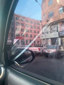 a view of a street from a car window at Lora luxury in Al Mudawwarah