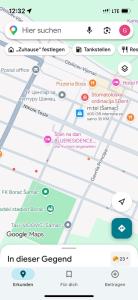 a screenshot of the google maps app at Apartman BLUERESIDENCE Šamac in Bosanski Šamac