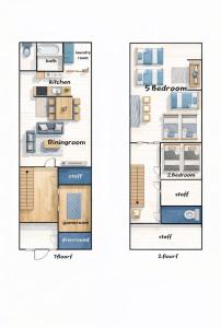 a floor plan of a house at Unite in Myoko in Taguchi