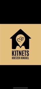 a black and white sign with a heart in a house at KITNETS Kretzer Hinckel 1 - CENTRO in Alfredo Wagner +1 photo