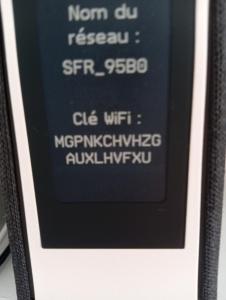 a cell phone screen with writing on it at Tour de bridier in La Souterraine