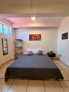 a bedroom with a large bed in a room at Beit Shalom habitaciones con clima in Orizaba