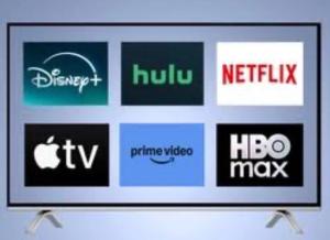 a television screen with several different logos on it at Beachside flat with free parking in Melbourne